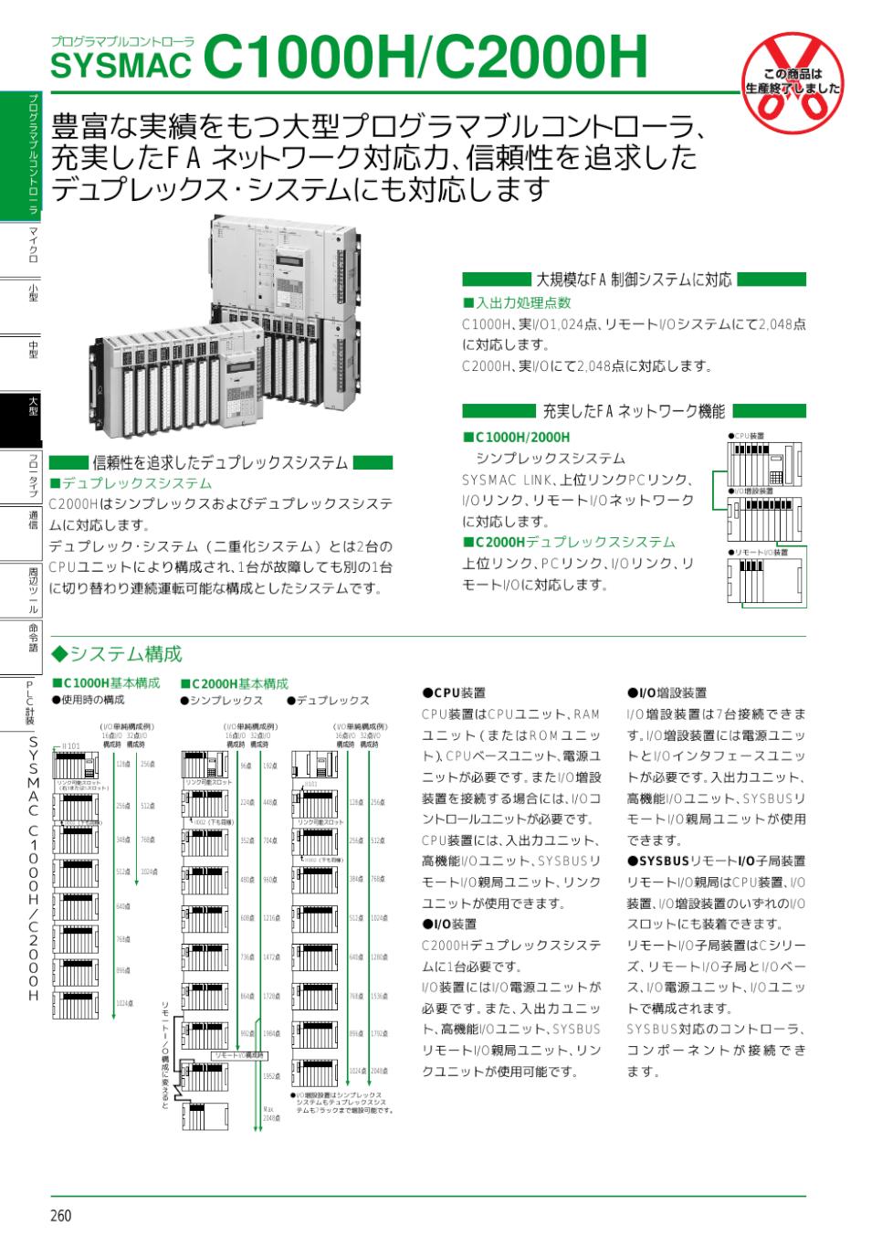 C1000H, C2000H プログラマブルコントローラ/ダウンロード資料一覧